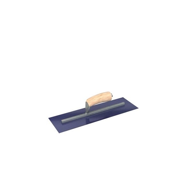 Steel City Trowels By Bon Bon 66-181 Finish Trowel, Square, Blue Steel, 16 X 5, Wood 66-181 - main